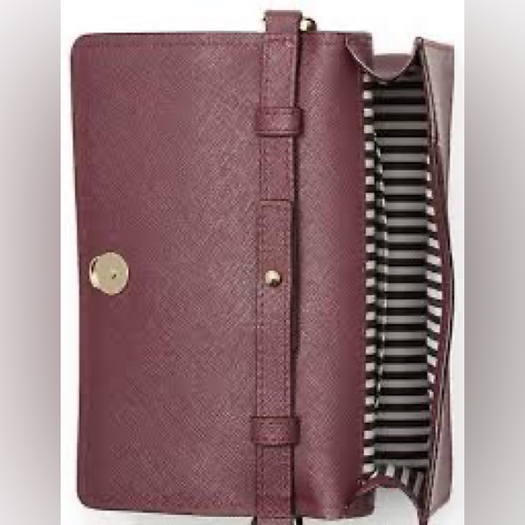 NWT Kate Spade Cameron Street Perforated Arielle Crossbody Bag in Deep Plum - Picture 3 of 10